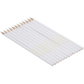 12Pcs Water Soluble Pencil, Tailor's Sewing Marking Pencil Dressmaker Practical Tool, DIY Craft Markers Pens, White