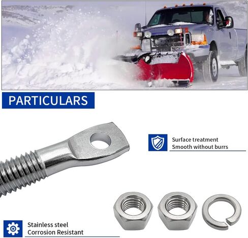 4PCS 5/8" Snow Plow Trip Spring Eye Bolt 1/2" Hole for Western 90493K, Buyers SAM 1302005, Meyer 09124, NLP SNP6224 in Saudi Arabia