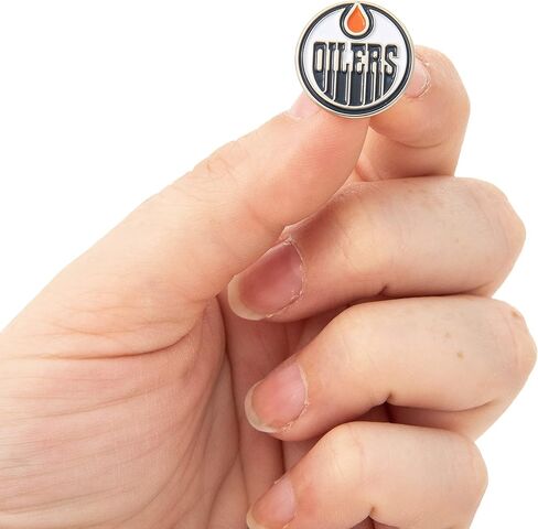 Edmonton Oilers Lapel Pin NHL Team Logo Enamel Made of Metal (Lapel Pin) in Saudi Arabia