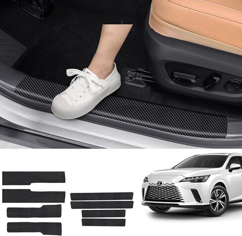 Suitable for Lexus RX Passenger Compartment Anti Kick, 2023, 2024, RX350h, RX450h, RX500H, seat Front Protective Sticker, Central Control Instrument Sticker (Carbon Fiber) in Saudi Arabia