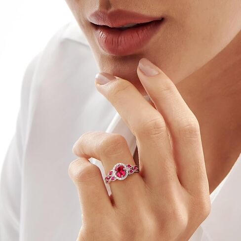 Aquamarine/Amethyst/Emerald/Sapphire/Ruby Signet Ring for Women, 925 Sterling Silver Celtic Knot Ring Moissanite Inlaid Oval Shaped Birthstone Gemstone Cocktail Engagement Rings in Saudi Arabia