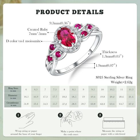 Aquamarine/Amethyst/Emerald/Sapphire/Ruby Signet Ring for Women, 925 Sterling Silver Celtic Knot Ring Moissanite Inlaid Oval Shaped Birthstone Gemstone Cocktail Engagement Rings in Saudi Arabia