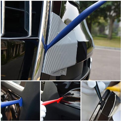 مجموعة أدوات تغليف الفينيل للسيارات - مجموعة ممسحة أوتوماتيكية مكونة من 3 قطع، ممسحة صغيرة لتغليف فيلم تظليل النوافذ، مجموعة أدوات السيارات لتغليف وملصقات المركبات in Kuwait