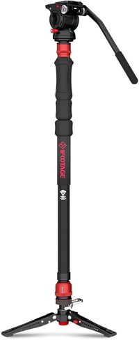 IFOOTAGE Cobra 3 A150S Strike Monopod، كاميرا Monopod مع التحكم في قفل الدواسة، تعديل الارتفاع السريع بخطوة واحدة، Monopod التصوير الفوتوغرافي الاحترافي مناسب لكاميرات SLR وكاميرات الفيديو (59 بوصة) in Kuwait