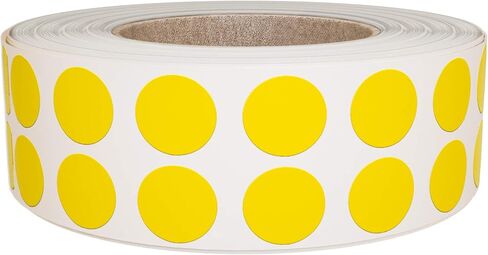 Royal Green Color Coding Labels 3/8 Round 10 mm - Dot Stickers - 0.375 inch Rounds White Sticker - 2100 Pack in Saudi Arabia
