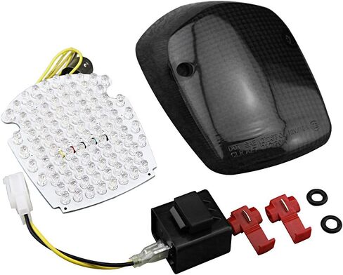 مصباح خلفي LED مدمج للدراجة النارية من Mallofusa متوافق مع HONDA SHADOW ACE 750 2002-2003/ SABER 1100 2000-2008/ AERO/DELUXE 750 1998-2002/ TOURIER 1997-2003 عدسات دخان in Kuwait