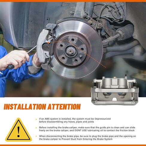 DRIVESTAR 18B5405 Front Left Brake Caliper Assembly, fit for Ford F-150 2012-2020, For Ford Lobo 2011-2013/2015-2017, replace for 18-B5405, CL3Z2B121A, CL3Z2B121B, FL3Z2B121A, FL3Z2B121B in Saudi Arabia