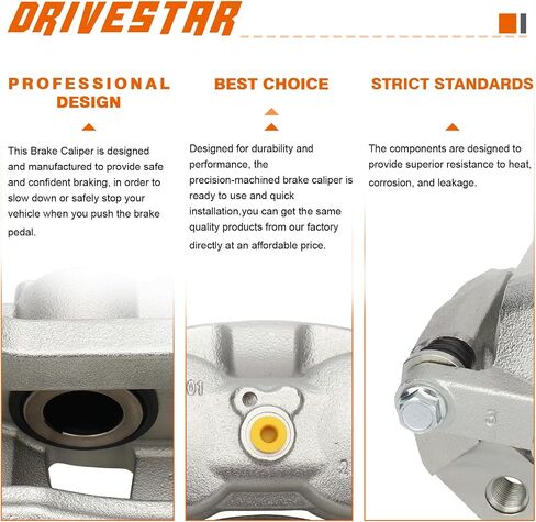 DRIVESTAR 18B5405 Front Left Brake Caliper Assembly, fit for Ford F-150 2012-2020, For Ford Lobo 2011-2013/2015-2017, replace for 18-B5405, CL3Z2B121A, CL3Z2B121B, FL3Z2B121A, FL3Z2B121B in Saudi Arabia