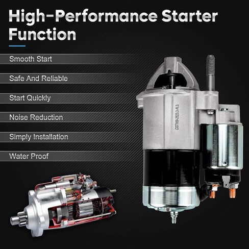 New Starter for Hyundai Santa Fe/Kia Magentis/Optima 2001-2006, Sonata 1999-2005, Tiburon 2003-2008, Tucson/Sportage 2005-2008, Xg300 2001, Sedona/Xg350 2002-2005 410-46003 244-6809 36100-37210 in Saudi Arabia