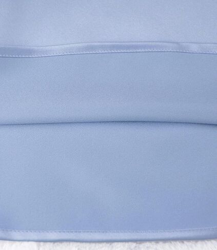 Womens Silky Satin Midi Skirt High Waist Elastic Waist A Line Skirt in Kuwait
