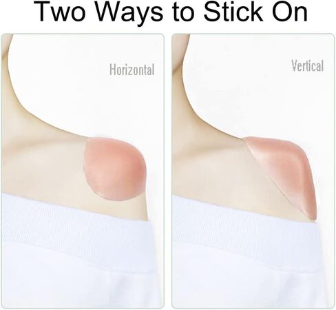 Shoulder Pads for Womens Clothing, Invisible Shoulder Pads with Velcro, Anti-Slip Shoulder Pads for Dresses, Breathable Shoulder Enhancer Reusable (Transparent/Pink) in Saudi Arabia