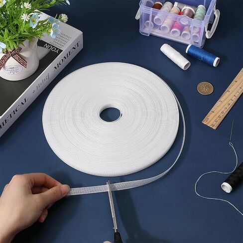 GORGECRAFT 45m x 10mm Clear Polyester Boning for Corset High Density Polyester Corset Boning for Sewing Garment Accessories Bra Boning Tool for Corsets Bridal Gowns Dress Bustle Evening Gowns Hats in Saudi Arabia