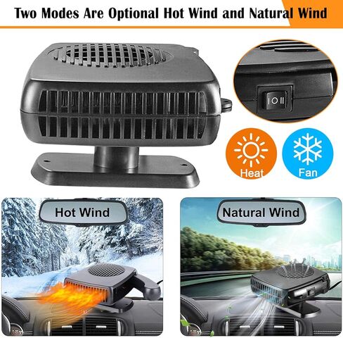 سخان السيارة، 12 فولت 200 وات 2 في 1، سخان سيارة محمول، تسخين سريع، تذويب سريع، مزيل الضباب، مروحة تبريد حرارية، مجفف تلقائي، مزيل الصقيع للزجاج الأمامي، في ولاعة السجائر in Kuwait