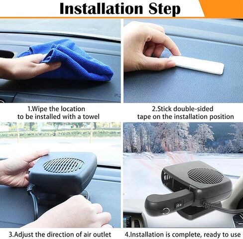 سخان السيارة، 12 فولت 200 وات 2 في 1، سخان سيارة محمول، تسخين سريع، تذويب سريع، مزيل الضباب، مروحة تبريد حرارية، مجفف تلقائي، مزيل الصقيع للزجاج الأمامي، في ولاعة السجائر in Kuwait