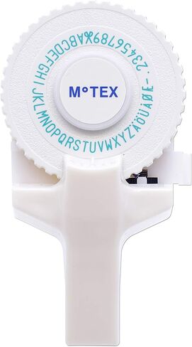 Motex Embossing Label Maker, Labeling Tool, Old School Label Maker, for Manual Label Embossing- E-101 (1 Wheel, Black) in Saudi Arabia
