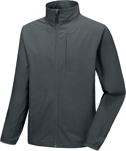 Little Donkey Andy Men's Lightweight Woven Jacket with Windbreak Resistant Sun Protection Softshell Jacket For Runing Hiking in Saudi Arabia