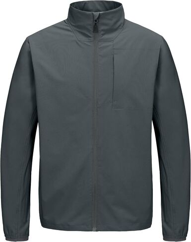 Little Donkey Andy Men's Lightweight Woven Jacket with Windbreak Resistant Sun Protection Softshell Jacket For Runing Hiking in Saudi Arabia