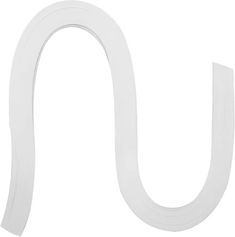 Zorfeter White Quilling Paper Strips, 120 Strips, 3mm Width, 21 Inch Length in Kuwait