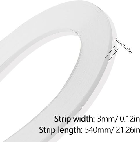 Zorfeter White Quilling Paper Strips, 120 Strips, 3mm Width, 21 Inch Length in Kuwait