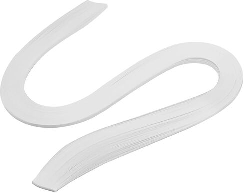 Zorfeter White Quilling Paper Strips, 120 Strips, 3mm Width, 21 Inch Length in Kuwait