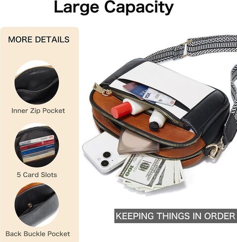 Crossbody Bags for Women, Vegan Leather Crossbody Purses for Women, Small Trendy Shoulder Handbags for Travel in Saudi Arabia