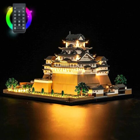 LED Light Kit Compatible with Lego Himeji Castle 21060, Lego Architecture Castle Remote Control Lighting Set Accessories Compatible with Lego 21060 Building Set (Lights Only, No Models) in Saudi Arabia