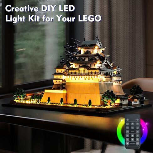 LED Light Kit Compatible with Lego Himeji Castle 21060, Lego Architecture Castle Remote Control Lighting Set Accessories Compatible with Lego 21060 Building Set (Lights Only, No Models) in Saudi Arabia