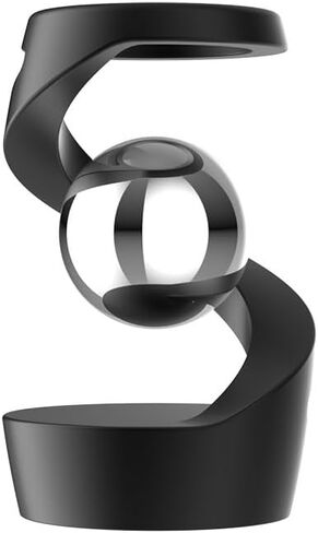 Generic Aerospace Aluminum Adult Fidget Spinner: Optical Illusion Desk Toy, Gravity-Defying Metallic Shape, Stainless Steel Sphere, Stress Relief Kinetic Sculpture (Silver Silver) in Saudi Arabia