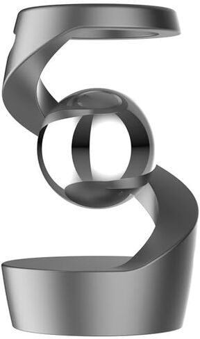 Generic Aerospace Aluminum Adult Fidget Spinner: Optical Illusion Desk Toy, Gravity-Defying Metallic Shape, Stainless Steel Sphere, Stress Relief Kinetic Sculpture (Silver Silver) in Saudi Arabia