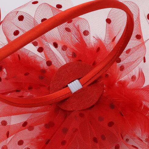 Tea Party Hats for Women Flower Mesh Ribbons Feathers Clip Kentucky Derby Headdress Headband Hair Clip for Wedding in Saudi Arabia