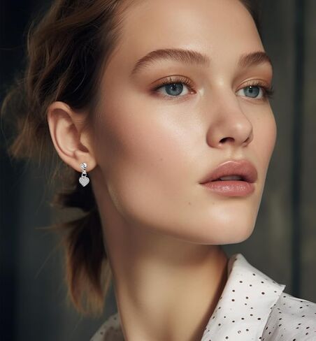 1 Pair 16G Cartilage Stud Earrings for Women Surgical Steel Helix Earrings Dangle Moon Star Butterfly Heart Cross CZ Hypoallergenic Tragus Couch Helix Piercing Jewelry in Kuwait