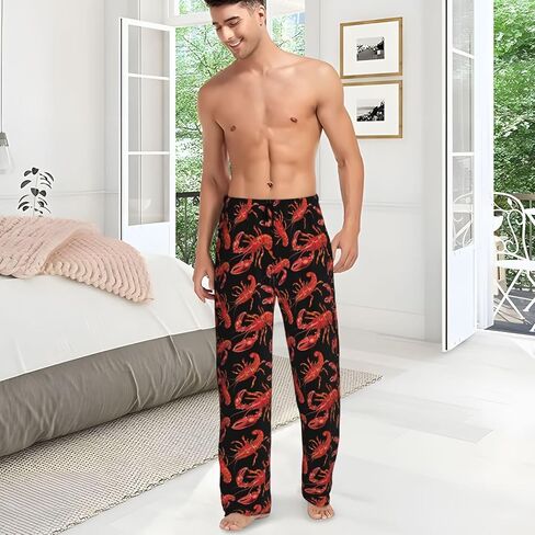 Men's Pajama Pants Pjs Bottoms With Pockets Sleep Lounge Pants For Men in Kuwait