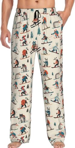 Men's Pajama Pants Pjs Bottoms With Pockets Sleep Lounge Pants For Men in Kuwait