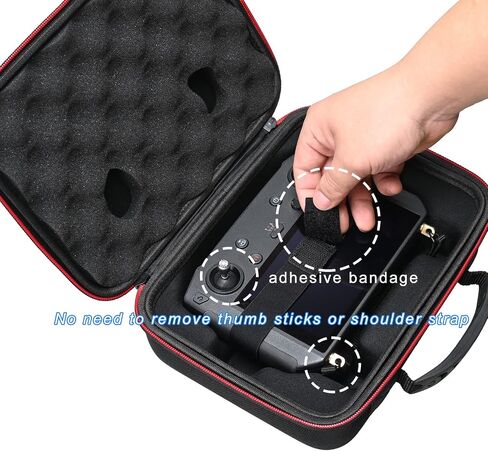 RLSOCO Carrying Case for DJI RC Pro/Smart Controller, Compatible with DJI Mini 3/ Mavic 3/ Mavic 2 Controller with Screen(Case Only) in Saudi Arabia