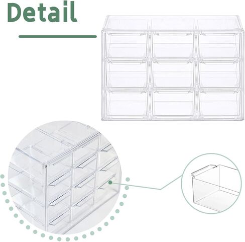 Storage Case for 12 Model Car 1/64 Scale Toy Model Cars Display Case Organizer Container Box with 12 Drawers Compartments Portable Transparent Carrying Holder Fit for 1:64 Scale Vehicles (Box Only) in Kuwait