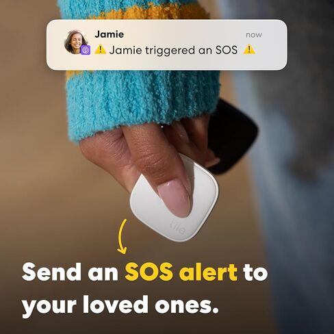 Tile by Life360 Mate (2024) متعقب بلوتوث، وباحث عن المفاتيح ومحدد موقع العناصر للمفاتيح والحقائب والمزيد. مكتشف الهاتف. متوافق مع كل من iOS وAndroid. عبوة واحدة (أسود) in Kuwait
