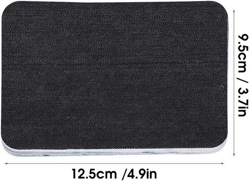 Iron on Patches, 12Pcs Back Adhesive Denim Patches Iron On Patches Denim Repair Kit for Clothes Jacket Dungarees Elbow Knee SleeveIron-on Transfers in Saudi Arabia