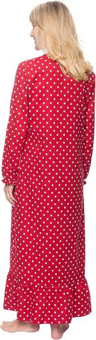Noble Mount Long Nightgowns for Women - 100% Cotton Flannel Nightgown in Kuwait