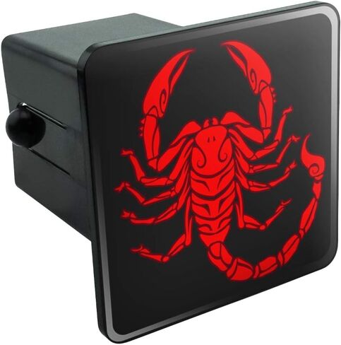 GRAPHICS & MORE Red Tribal Scorpion Tow Trailer Hitch Cover Plug Insert 2" in Saudi Arabia
