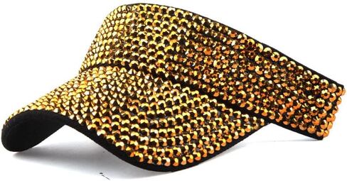 Hat Women's Summer Rhinestone Set with Empty top hat Point Drill Visor Fashion Sun Protection Cap Without top in Saudi Arabia