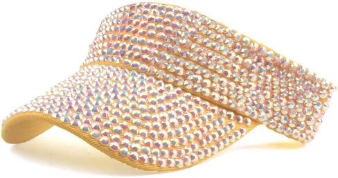 Hat Women's Summer Rhinestone Set with Empty top hat Point Drill Visor Fashion Sun Protection Cap Without top in Saudi Arabia