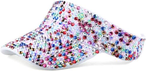 Hat Women's Summer Rhinestone Set with Empty top hat Point Drill Visor Fashion Sun Protection Cap Without top in Saudi Arabia