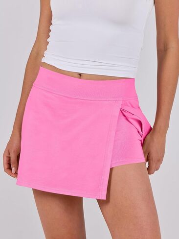 ANRABESS Women's 2024 Summer Mini Skirt Tennis Athletic Inner Shorts Side Slit Workout Golf Bodycon Casual Skorts Clothes in Saudi Arabia