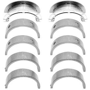 Main Bearing Set for Buick for Chevy GMC for Pontiac for Saab for Saturn 2000-2017, Engine Crankshaft Main Bearing Set Replace 21018819, 21018825, 12591093