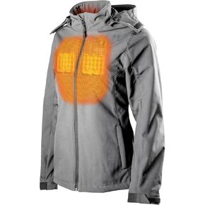 Sahara II Women’s Heated Jacket - 10 hrs of Heat | 3 Heat Zones | Battery & Charger | Machine Washable | All Day Warmth | Steel, Large