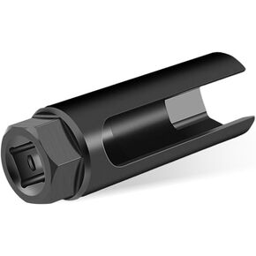 Car Oxygen Sensor Socket, O2 Sensor Socket with Side Wire Cutout, 1/2" Drive by 7/8" 6-Point O2 Sensor Fit All Vehicles O2 Removal and Installation, Car Accessories (9mm)