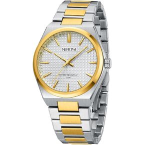 NIBOSI Mens Watches Analog Quartz Watch Stainless Steel Strap Waterproof Men's Wrist Watches Classic Minimalist Dainty Business Dress Designer Watches for Men