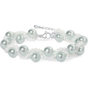 Stunning Pearl Bracelet - Enhance Your Goddess Look with this Crystal Pearl Bracelet from Girls' Generation. Sparkle with Youthful Charm!