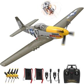 VOLANTEXR RC Plane for Adults,Brushless Motor, 4-Channel Remote Control Airplane, Upgraded Features, Beginner to Advanced - Fully Assembled, 20in x 16in
