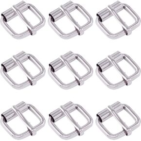 60Pcs Metal Roller Buckle Ring Multi-Purpose Handbag Clasp Heavy Duty Roller Strap Buckle for Luggage Belt Craft DIY